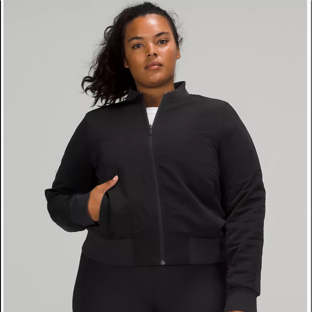 lululemon athletica Black Bomber Jacket
